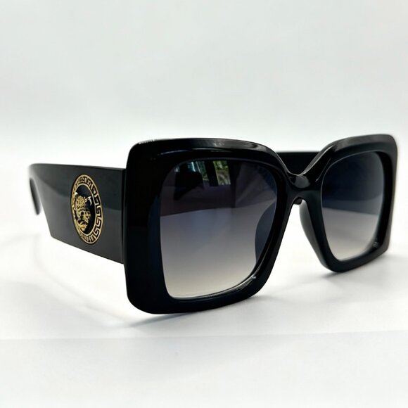 NEW WILD ROYALE Oversized Iconic Glam Trendy Designer Style Sunglasses Black - Picture 3 of 6